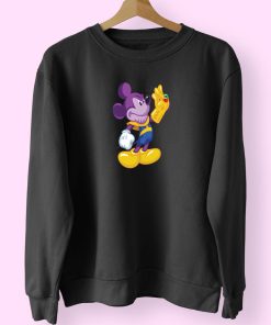 Funny Thanos Mickey Mouse Sweatshirt Design Funny Thanos Mickey Mouse Sweatshirt Design