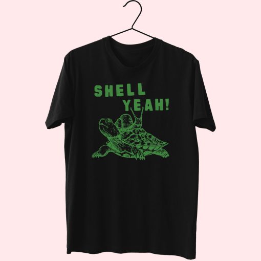Funny Turtle Shell Yeah Tortoise 80S T Shirt Fashion