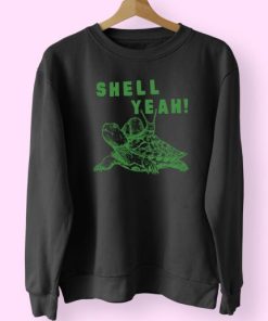 Funny Turtle Shell Yeah Tortoise Trendy 80s Sweatshirt