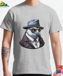 Gangster Pigeon In Jacket And Hat Classic T-Shirt Unisex Hoodie Gangster Pigeon In Jacket And Hat Classic T-Shirt Unisex Hoodie