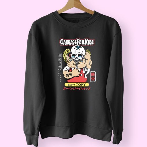 Garbage Pail Kids Bony Tony Cool Skull Sweatshirt Design