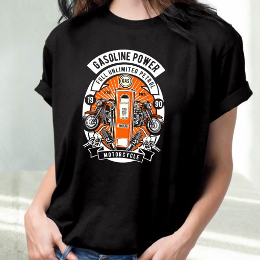 Gasoline Power Funny Graphic T Shirt