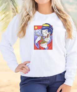 Geisha Japanese Zombie Eating Ramen Cool Sweatshirt 2 Geisha Japanese Zombie Eating Ramen Cool Sweatshirt 3