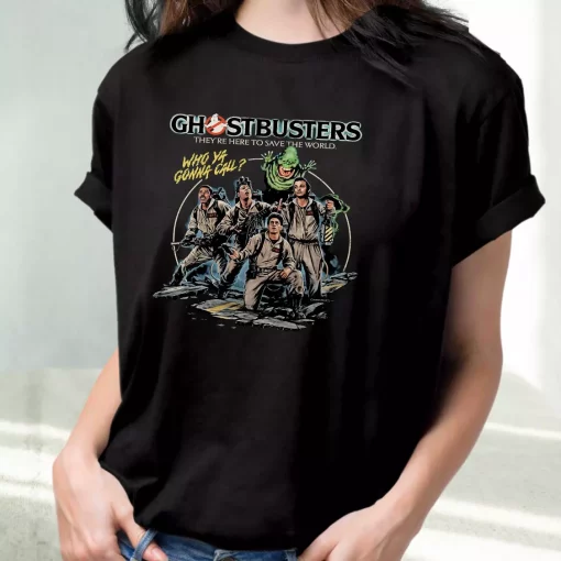 Ghostbusters To Save The World Classic 90S T Shirt Style
