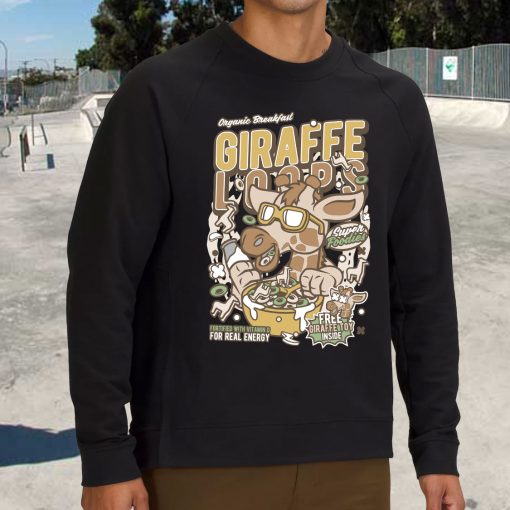 Girrafe Loops Funny Graphic Sweatshirt