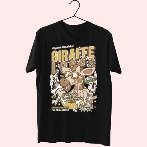 Girrafe Loops Funny Graphic T Shirt