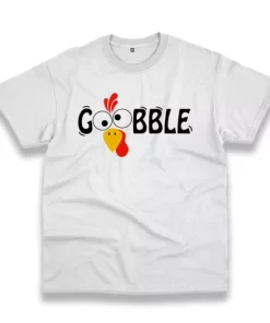 Gobble Turkey Thanksgiving Thanksgiving Vintage T Shirt 4