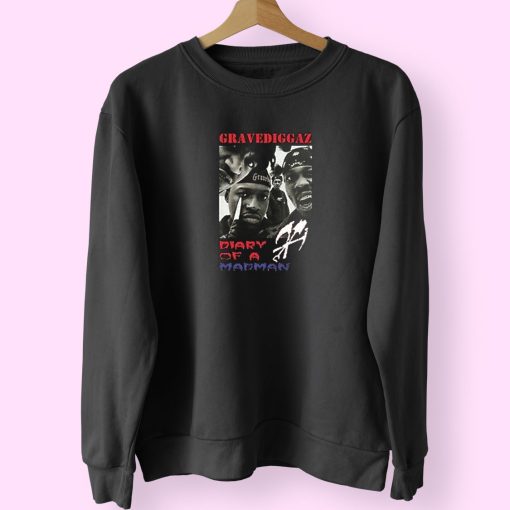 Gravediggaz Diary Of A Madman Hip Hop Rapper Group Sweatshirt Design
