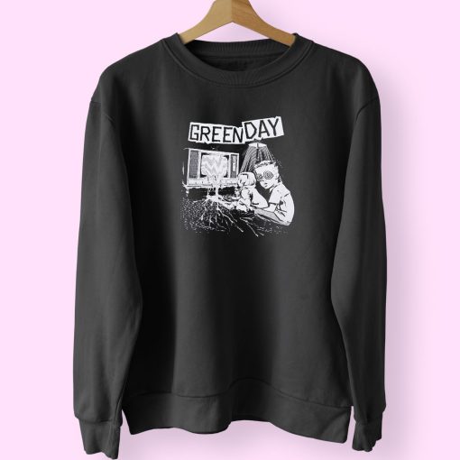 Green Day Tv Wasteland Graphic Sweatshirt Design