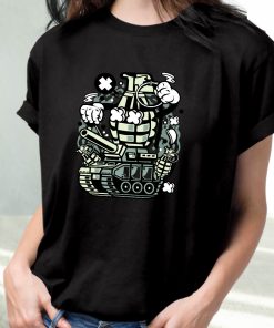 Grenade War Tank Funny Graphic T Shirt 3
