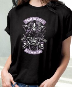 Grim Reaper Motorcycle Funny Graphic T Shirt 2 Grim Reaper Motorcycle Funny Graphic T Shirt 3