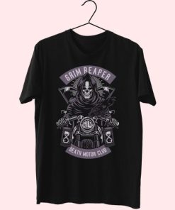 Grim Reaper Motorcycle Funny Graphic T Shirt 3 Grim Reaper Motorcycle Funny Graphic T Shirt 4