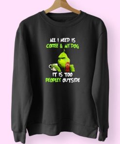 Grinch All I Need Is Coffee Vintage 70s Sweatshirt