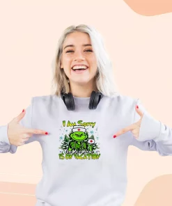 Grinch I Am Sorry The Nice Nurse Is On Vacation Ugly Christmas Sweater