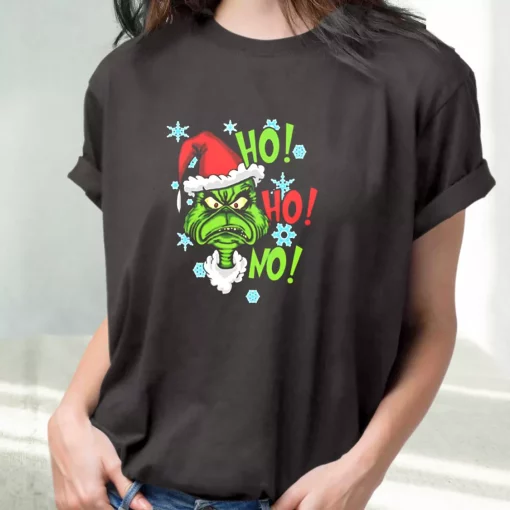 Grinch Mashup Santa Ho Ho Ho T Shirt Xmas Design
