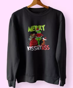 Grinch Merry Kiss My Ass Sweatshirt Xmas Outfit Grinch Merry Kiss My Ass Sweatshirt Xmas Outfit