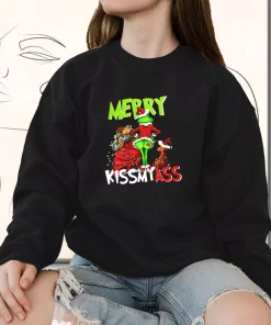 Grinch Merry Kiss My Ass Sweatshirt Xmas Outfit 2 Grinch Merry Kiss My Ass Sweatshirt Xmas Outfit 3