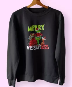 Grinch Merry Kiss My Ass Sweatshirt Xmas Outfit 3 Grinch Merry Kiss My Ass Sweatshirt Xmas Outfit 4