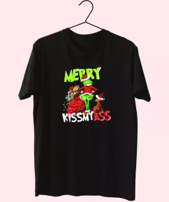 Grinch Merry Kiss My Ass T Shirt Xmas Design Grinch Merry Kiss My Ass T Shirt Xmas Design