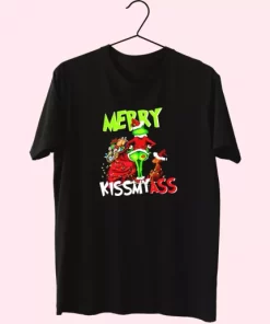 Grinch Merry Kiss My Ass T Shirt Xmas Design 3 Grinch Merry Kiss My Ass T Shirt Xmas Design 4