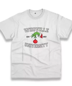 Grinch Whoville University Est 1957 Funny Christmas T Shirt 4