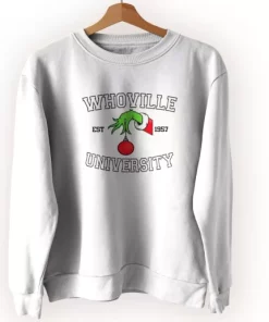 Grinch Whoville University Est 1957 Ugly Christmas Sweater 4