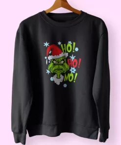 Grinch mashup santa ho ho ho Sweatshirt Xmas Outfit 3 Grinch mashup santa ho ho ho Sweatshirt Xmas Outfit 4