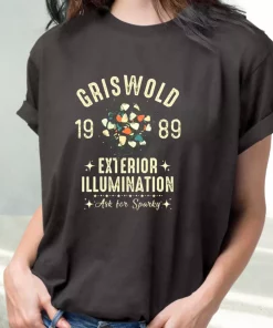 Griswold Family Exterior Illumination T Shirt Xmas Design