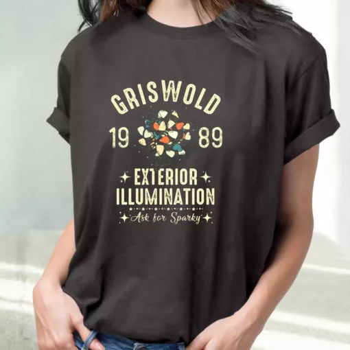 Griswold Family Exterior Illumination T Shirt Xmas Design