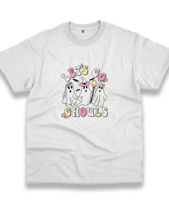 Groovy LetS Go Ghouls Halloween Ghost Casual T Shirt 4