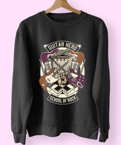 Guitar Hero Funny Graphic Sweatshirt Guitar Hero Funny Graphic Sweatshirt