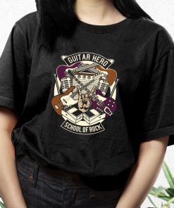 Guitar Hero Funny Graphic T Shirt