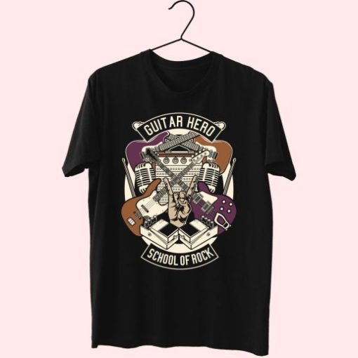 Guitar Hero Funny Graphic T Shirt