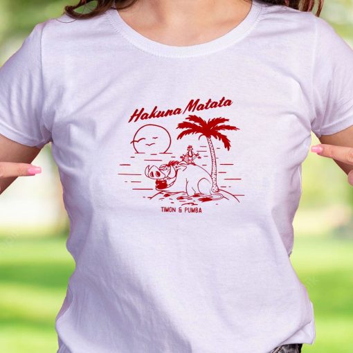 Hakuna Matata Timon And Pumba Beach Vacay Casual T Shirt