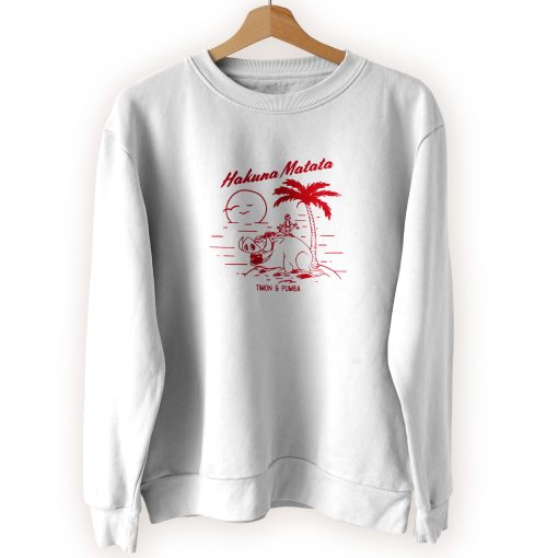 Hakuna Matata Timon and Pumba Beach Vacay Cool Sweatshirt