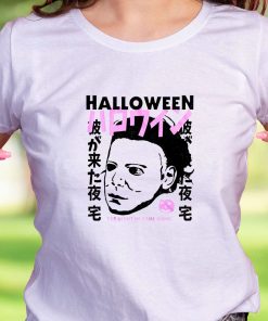 Halloween Japanese Movie Poster Michael Myers Casual T Shirt