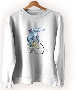 Hammerhead Riding Bicycle Cute Sweatshirt Style