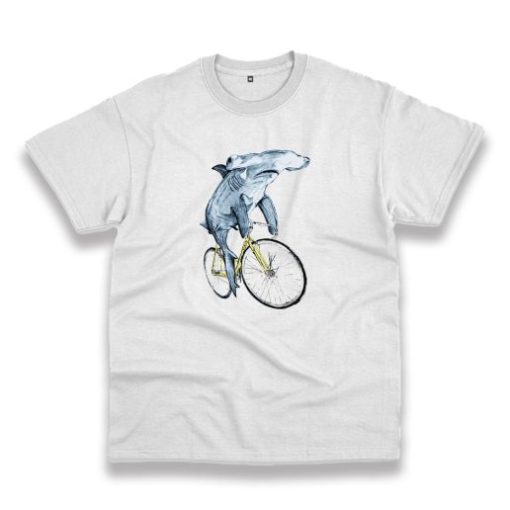 Hammerhead Riding Bicycle Trendy Casual T Shirt