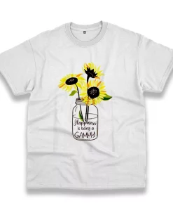 Happiness Is Being Gammy Life Sunflower Casual Earth Day T Shirt Happiness Is Being Gammy Life Sunflower Casual Earth Day T Shirt