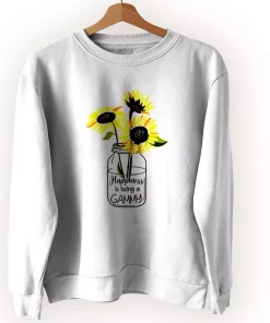 Happiness Is Being Gammy Life Sunflower Sweatshirt Earth Day Costume Happiness Is Being Gammy Life Sunflower Sweatshirt Earth Day Costume