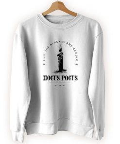 Hocus Pocus I Lit The Black Flame Candle Cool Sweatshirt 4