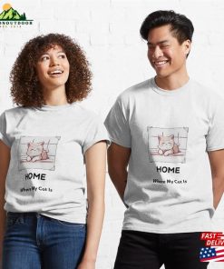 Home Is Where Your Cat Lover Meme Sweatshirt Unisex