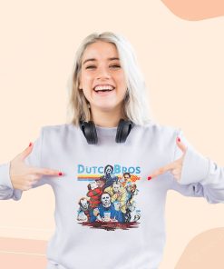 Horror Movies Characters at Dutch Bros Coffee Cool Sweatshirt