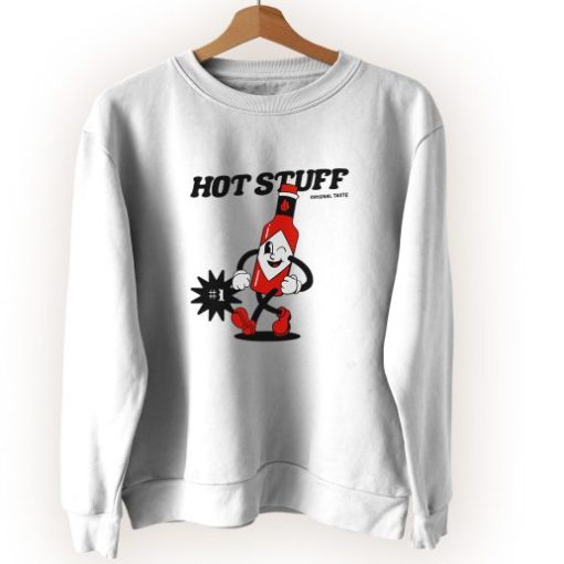 Hot Stuff Spicy Sauce Bottle Cute Sweatshirt Style