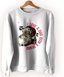 I Love A Man With A Beard Like Santa Ugly Christmas Sweater I Love A Man With A Beard Like Santa Ugly Christmas Sweater