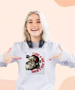 I Love A Man With A Beard Like Santa Ugly Christmas Sweater