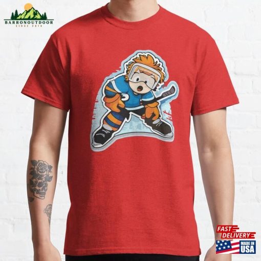 Ice Hokey Cartoon Classic T-Shirt Unisex