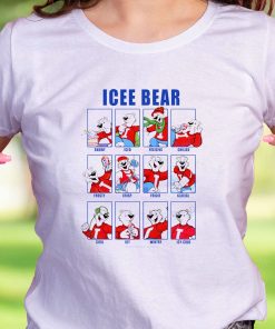 Icee Bear Emotions Face Casual T Shirt