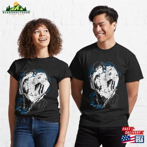 Inosuke Hashibira Demon Slayer Anime Classic T-Shirt Unisex