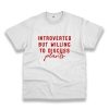 Introverted But Willing To Discuss Plants Vintage Tshirt